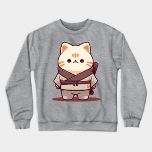 Samurai cat Crewneck Sweatshirt